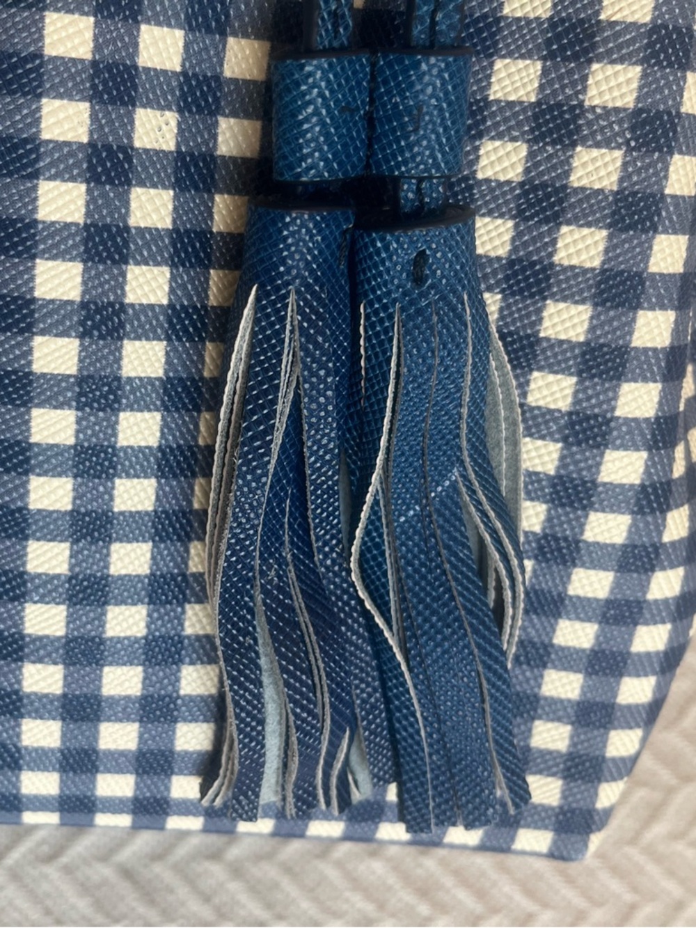 J Crew Gingham Bucket Bag - Picture 13 of 17